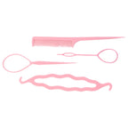 Close-up view of a hair loop braider tool from styling set