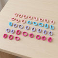 Multicolor elastic hair ties perfect for children's hairstyles