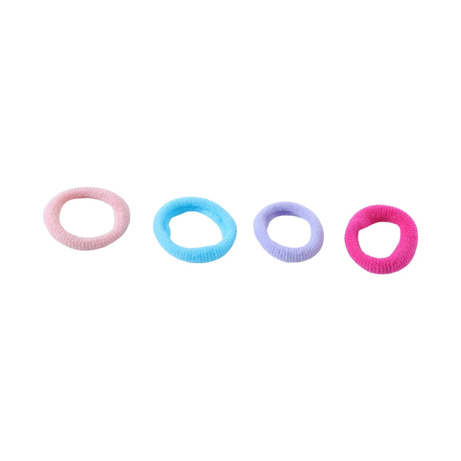 Colorful hair rubber bands set, durable and gentle on hair