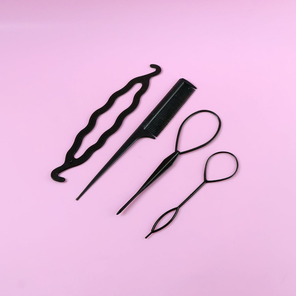 Hair styling accessory set for DIY hairdos