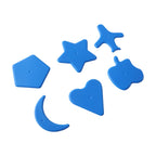Complete set of colorful educational shape puzzle blocks
