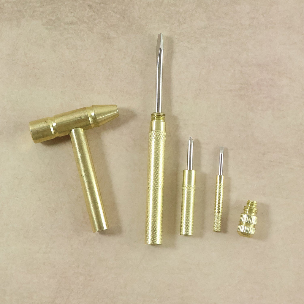 Multi-function hammer tool equipped with various screwdriver tips for home projects