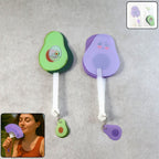 Foldable pocket fan folded and compact ready to carry