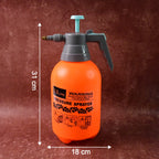 Angled view of the XcelCraft garden pressure sprayer, highlighting its design.