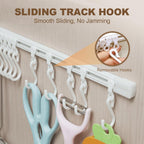 Modern kitchen utensil rack with strong adhesive mount