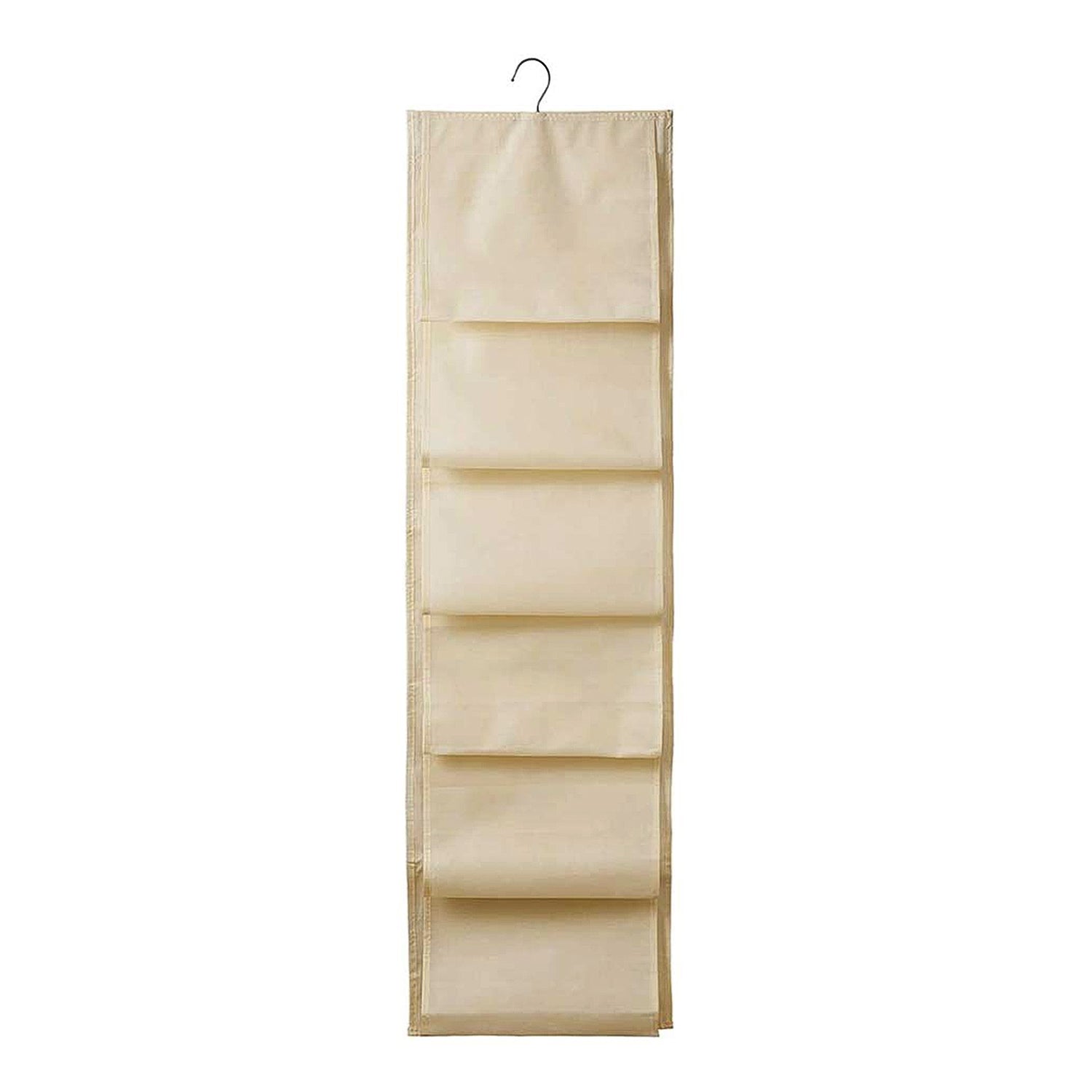 Portable shoe storage hanging bag with 12 compartments