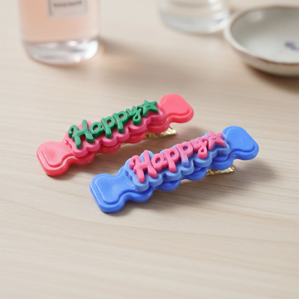 Girls’ hair side clip in bone shape adding a cheerful touch to daily looks