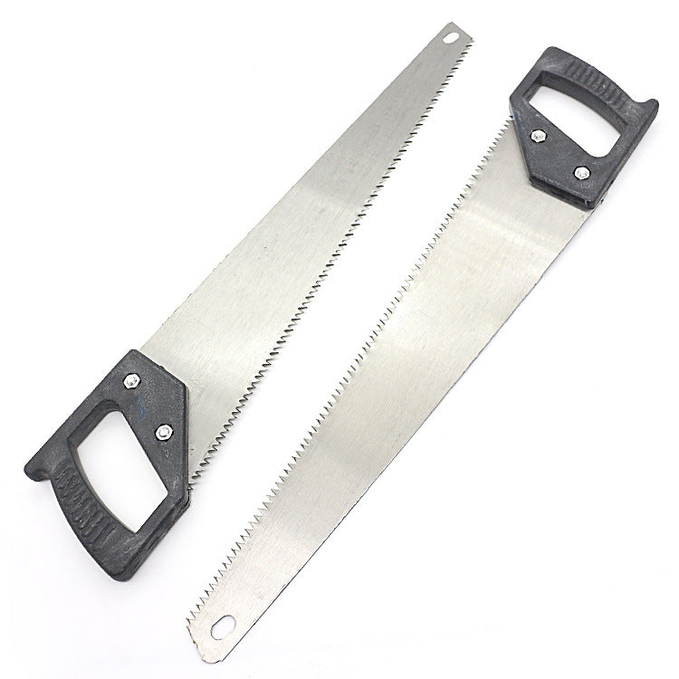Side view of the 450mm Hand Saw, highlighting its hardened steel construction.