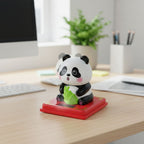 Car dashboard panda showpiece bringing life and charm