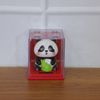 Small animated solar powered panda ornament with movement