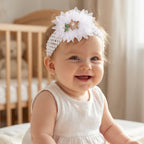 Fashionable stretchable hair band for babies, floral design looks adorable