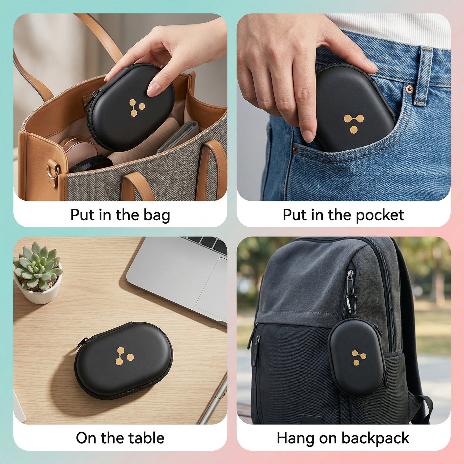 Protective headphone carrying case for travel