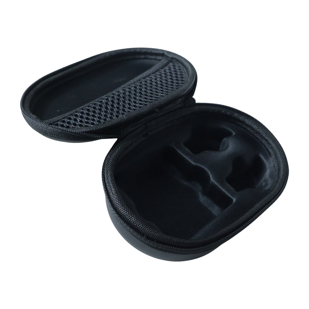 Travel earphone storage pouch with secure zipper