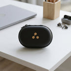 Compact portable case for wireless earbuds