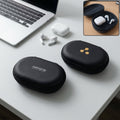Portable wireless earphone travel case with hard shell protection