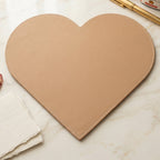 Detailed close-up of the durable material of the Heart Shape Art Board.