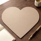 Heart Shape Art Board awaiting artistic expression and craft embellishments.