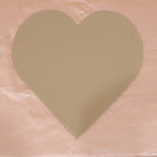 Empty Heart Shape Art Board with a pristine, smooth crafting surface.