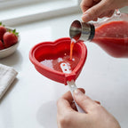 Heart-shaped silicone molds for freezer treats
