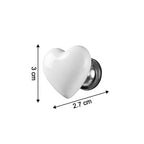 Heart design flush button enhancing bathroom decor