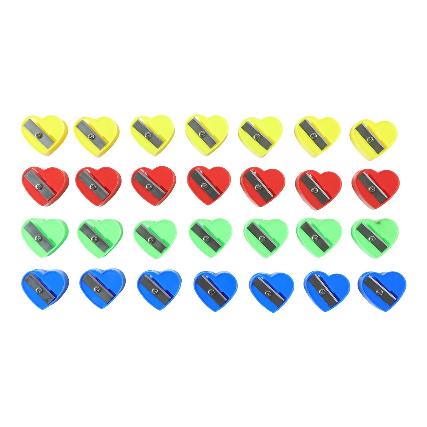 Heart design stationery sharpener set