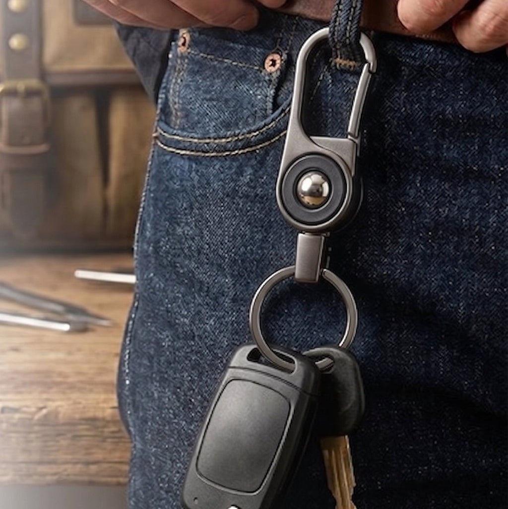 Durable metal key holder for keys with secure lock system