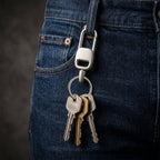Compact and lightweight metal key holder with locking mechanism