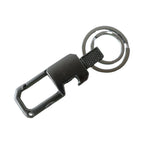 Close-up of rotating swivel metal key organizer