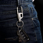 Durable metal key holder showing compact design for everyday use