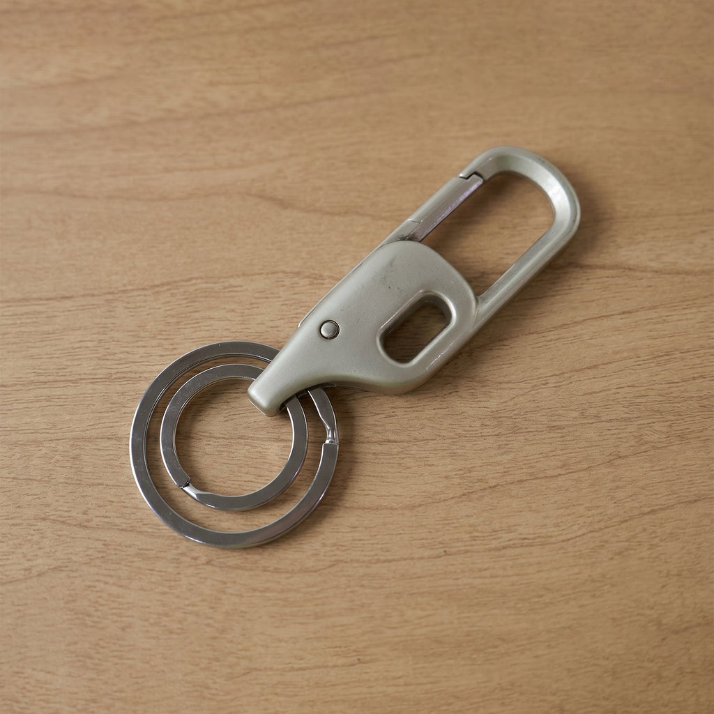 Lightweight heavy-duty keychain with sleek metal finish