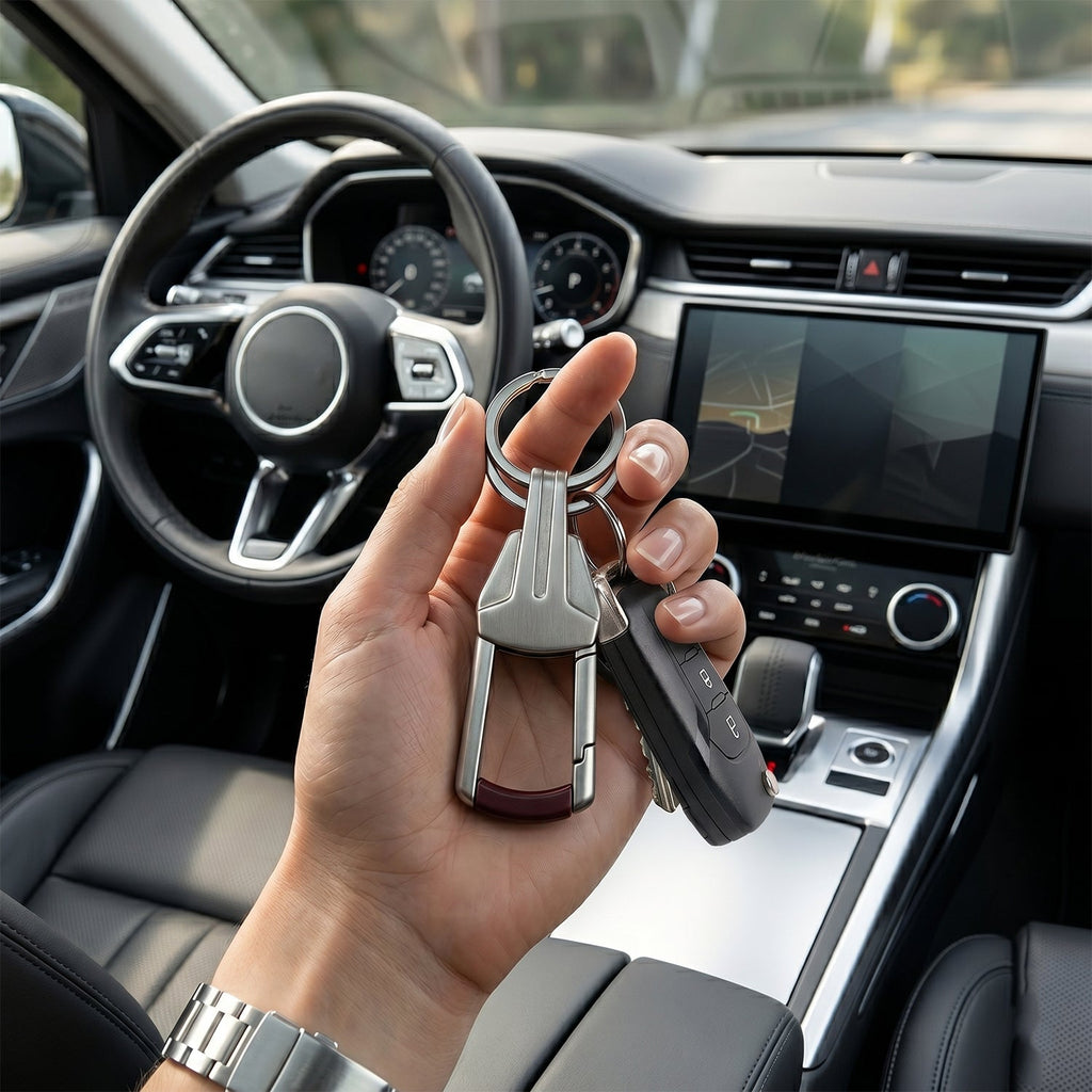Lightweight metal key holder designed for everyday use