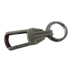 Sturdy metal key holder with dual rings for organizing multiple keys