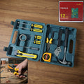 12 piece home repair tool kit with screwdriver, hammer, pliers and tape