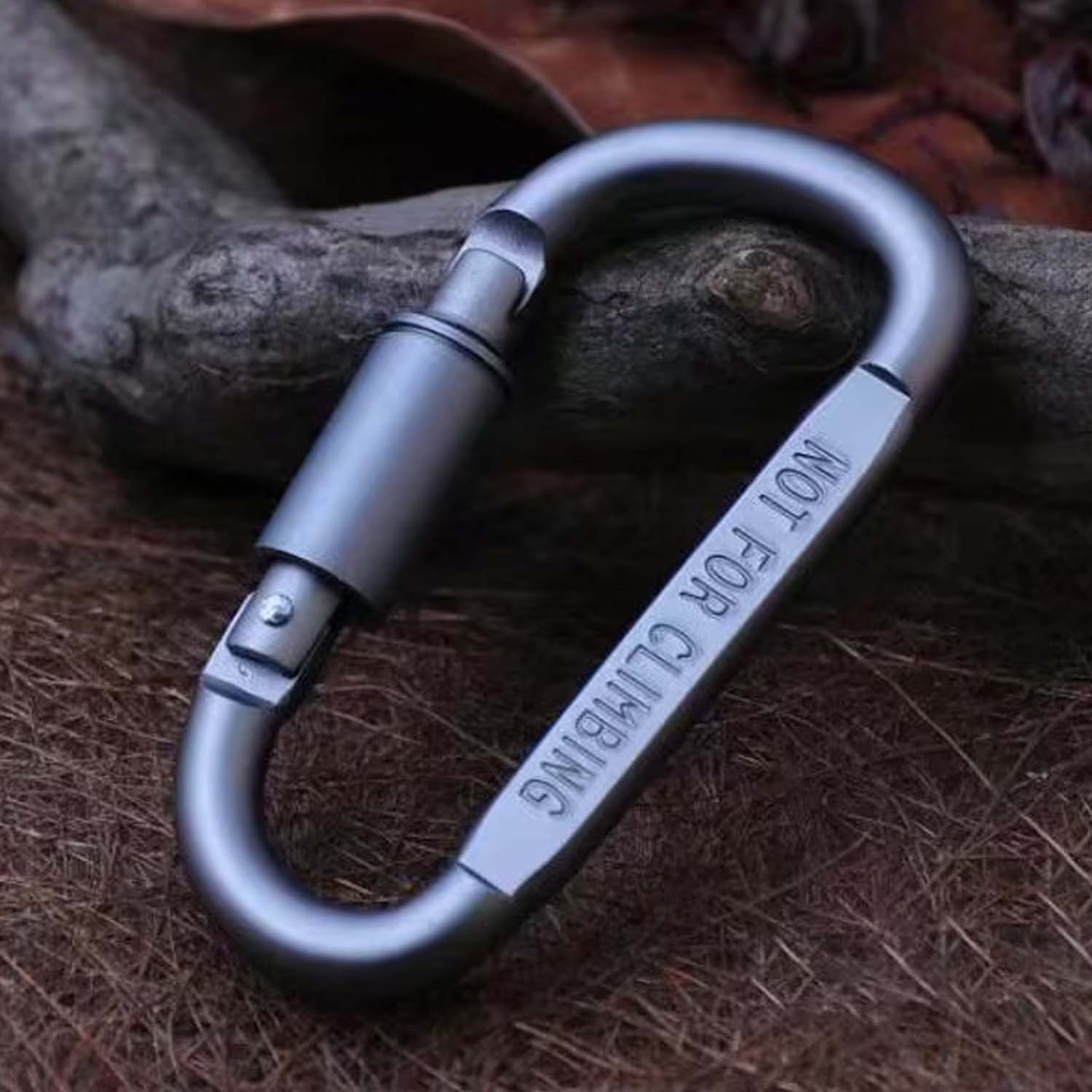 Secure metal carabiner hook for everyday attachments
