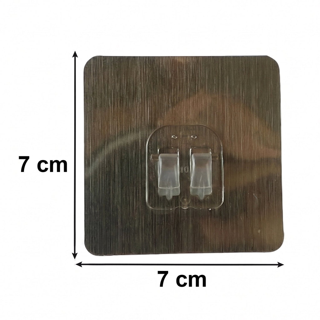 Adhesive wall hook on smooth wall surface for household use