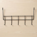 Multi-hook door organizer rack for home storage