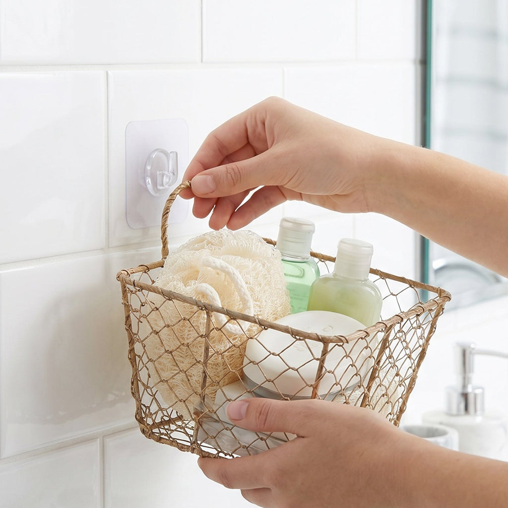 No drill clear wall sticker hook for home storage