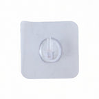 Plastic adhesive wall hook on wardrobe surface
