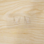 Transparent Double Hook Adhesive Wall Hook