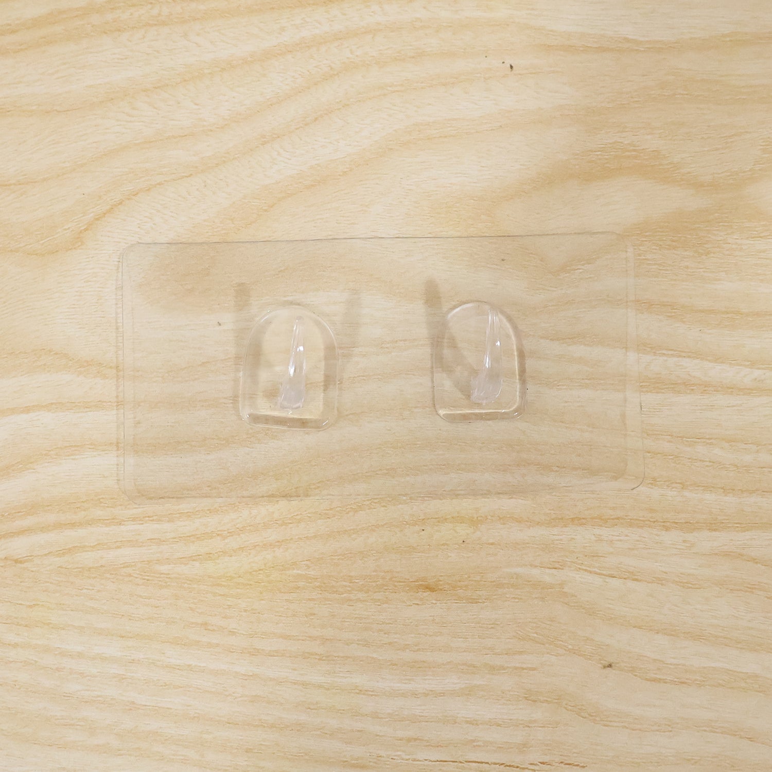 Transparent Double Hook Adhesive Wall Hook