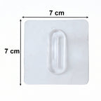 Versatile transparent wall hook for various surfaces
