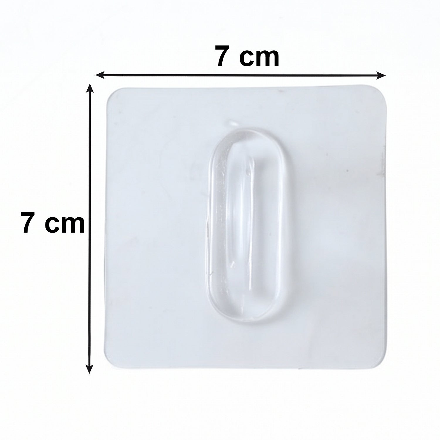 Versatile transparent wall hook for various surfaces