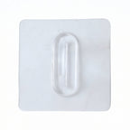 Self-adhesive transparent loop wall hook for home organization