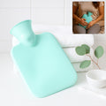 Rubber hot water bag with secure screw cap for reliable heat therapy