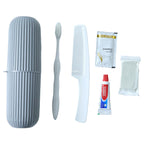 Travel hygiene kit set with personal grooming items for daily care on-the-go