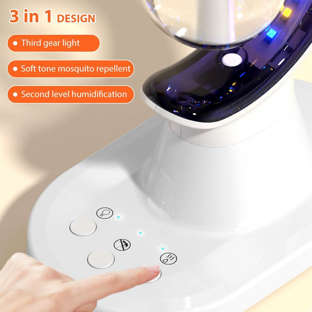 3-in-1 Humidifier Lamp enhancing comfort in a modern living room.