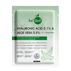 Post-sun soothing facial mask with aloe vera and hyaluronic acid