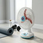OMEGA rechargeable fan with integrated LED light