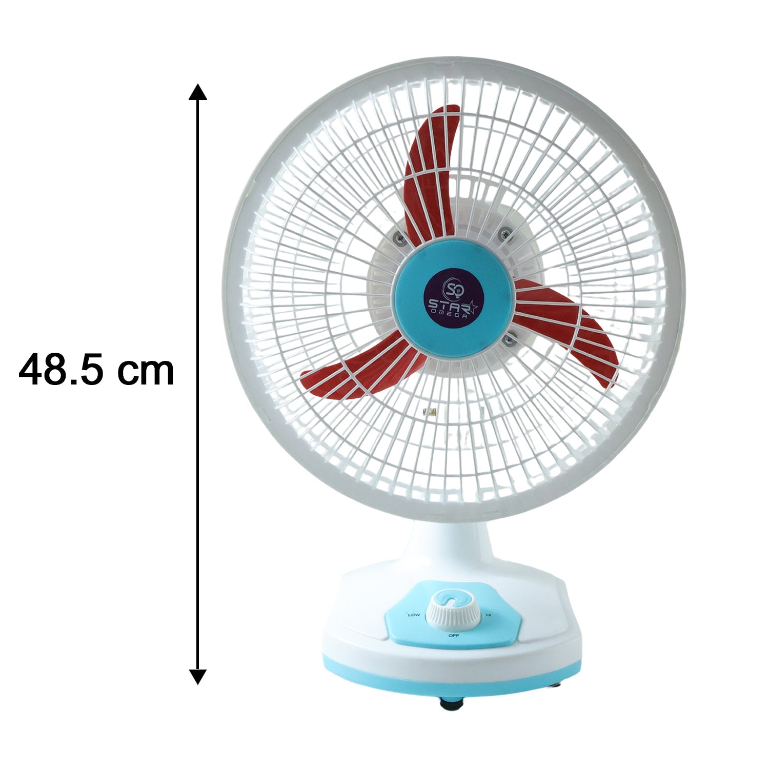 Lightweight rechargeable fan perfect for desk and bedside use
