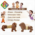 Neutral playful lion spring toy image